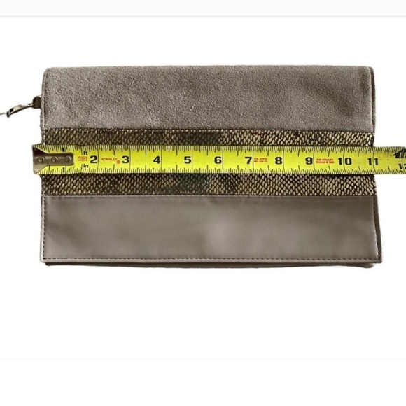 White House Black Market- Taupe Leather Wristlet - Picture 2 of 7